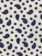 CON.STRUCT Men Slim Fit Cooling Stretch Shirt Blue Paisley Sz L 16-16.5/34-35