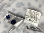 CON.STRUCT Men Slim Fit Cooling Stretch Shirt Blue Paisley Sz L 16-16.5/34-35