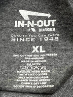 In-N-Out Burger T Shirt Mens Gray 2015 Sean Ellingson Sunset Palm Trees Sz XL