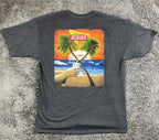 In-N-Out Burger T Shirt Mens Gray 2015 Sean Ellingson Sunset Palm Trees Sz XL