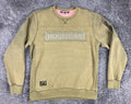 Hoonigan Sweatshirt Utility Crewneck Men’s Olive Green Pocket Zip Sz L