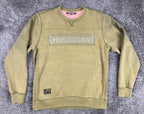 Hoonigan Sweatshirt Utility Crewneck Men’s Olive Green Pocket Zip Sz L