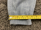 Athleta Cabo 100% Linen Jogger Pants Womens Blue Drawstring Zip Pockets Size 2