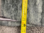 Catherine Malandrino Grey Faux Fur Vest Mock Neck Zip Plush Gilet Soft Sz S/P