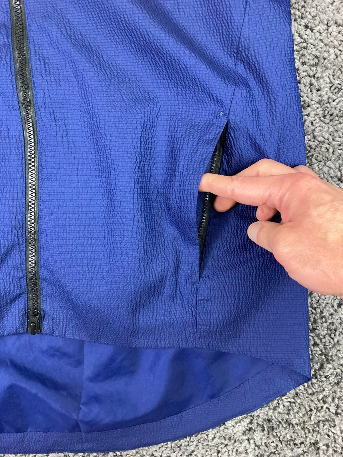 Nike x SoulCycle Women’s Tech Woven Jacket Blue Full Zip Convertible Vest Sz XS