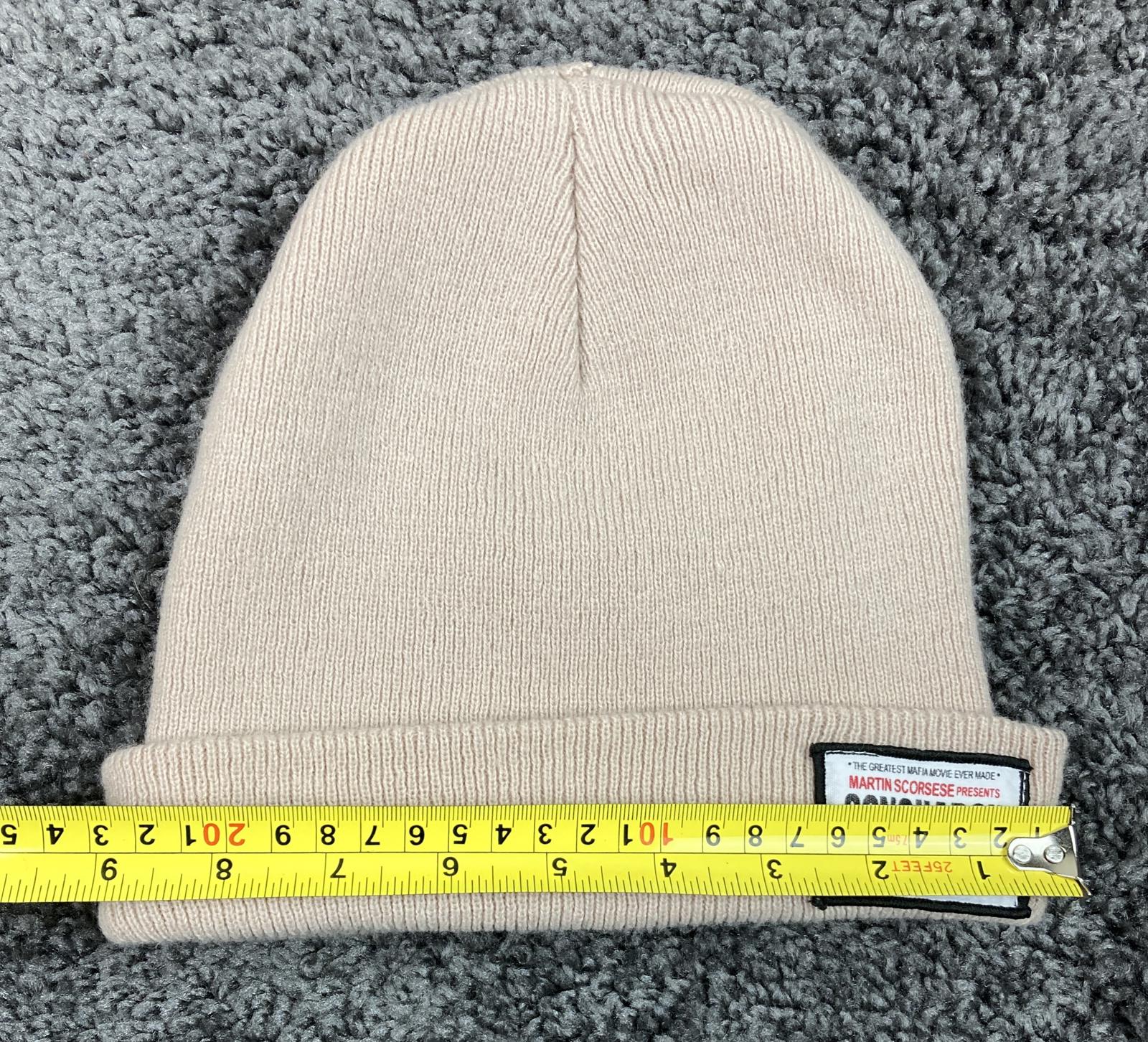 Goncharov Martin Scorsese Mafia Movie Beige Knit Beanie Hat One Size