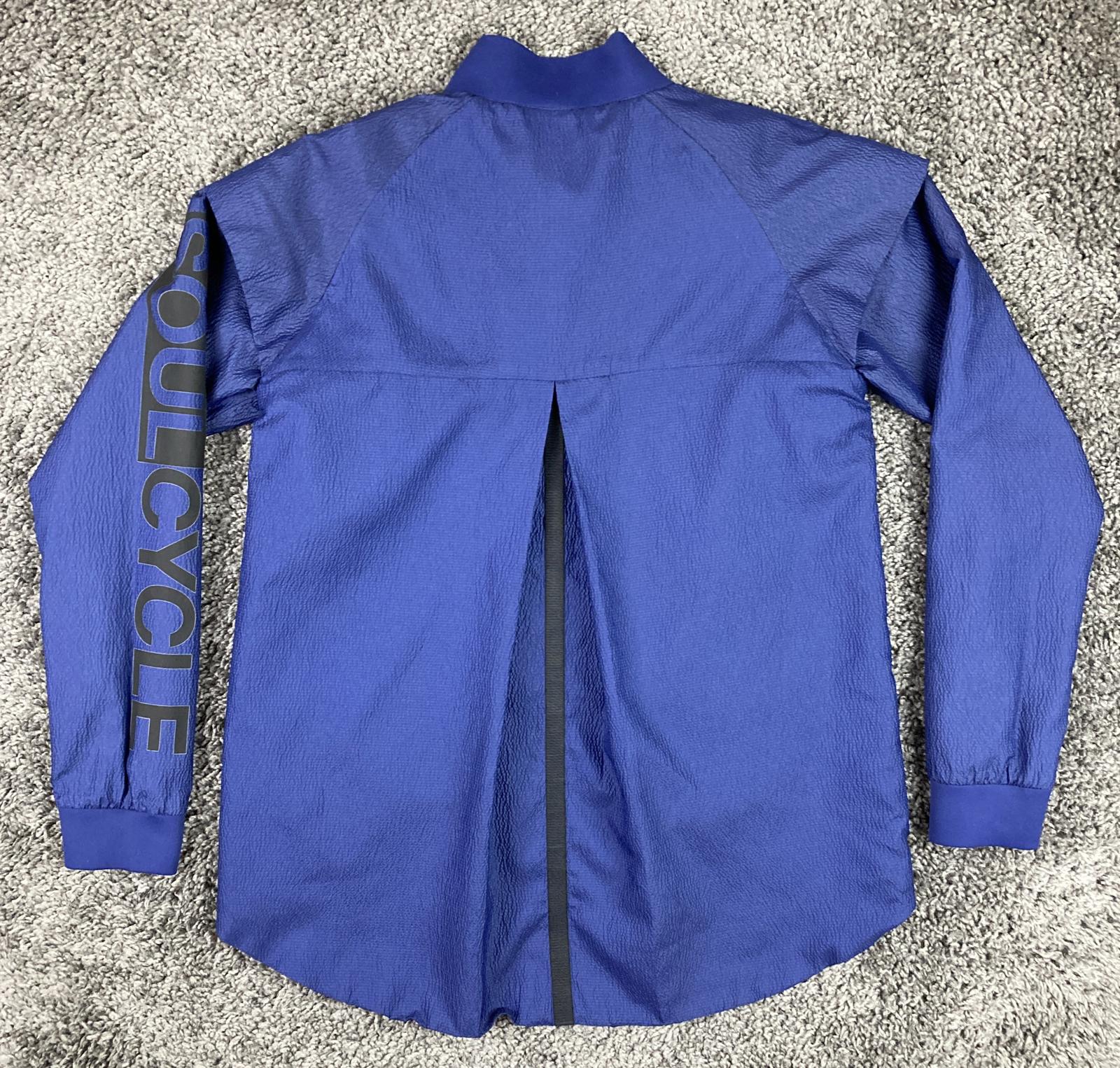 Nike x SoulCycle Women’s Tech Woven Jacket Blue Full Zip Convertible Vest Sz XS