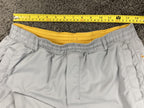 Birddogs Men Large Short 6 Inseam Gray Yellow Lined 3-in-1 Athletic Gym Shorts L