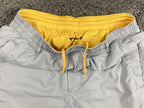 Birddogs Men Large Short 6 Inseam Gray Yellow Lined 3-in-1 Athletic Gym Shorts L