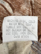 Tori Richard Honolulu Men's Shirt Cotton Hawaiian  Size L Beige Blue Brown Leaf