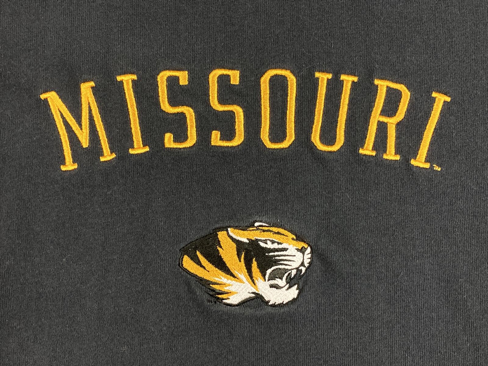 Columbia Missouri Tigers Mizzou Vintage Long Sleeve Sweatshirt Embroidered Sz S