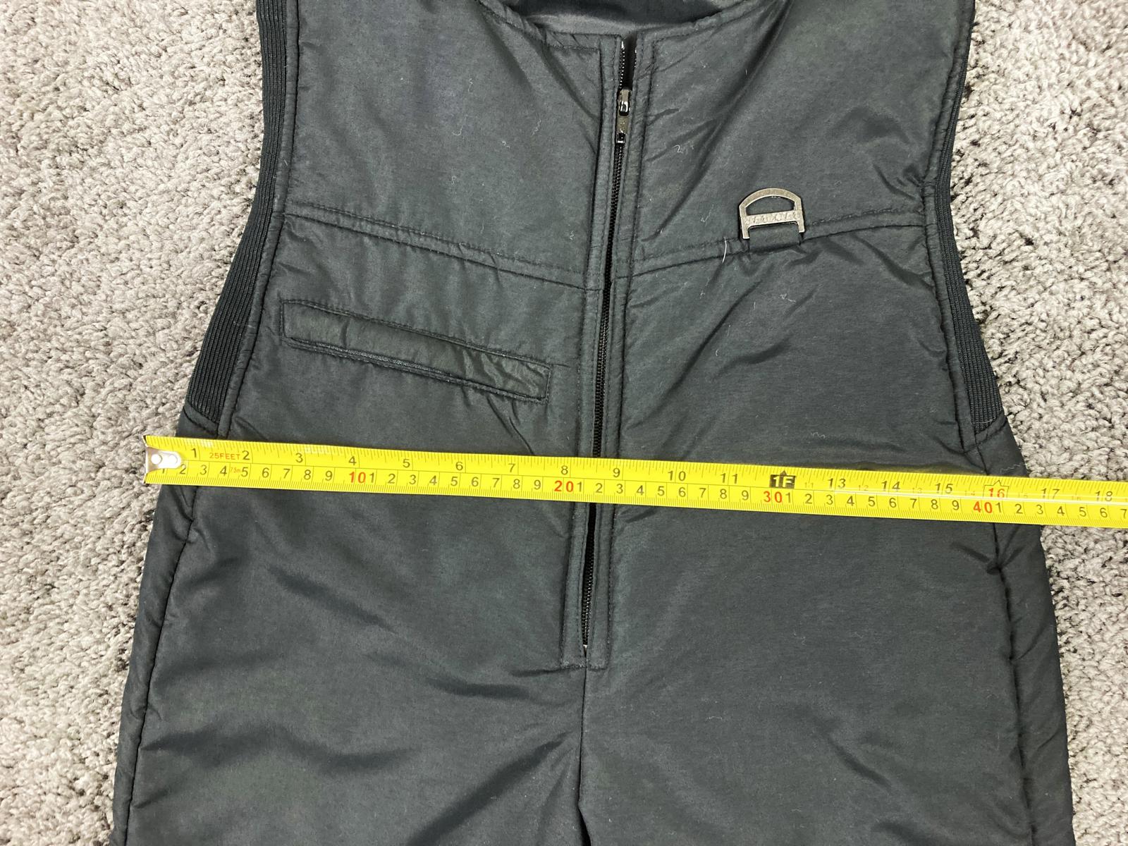 VTG Black Bear Insulated Snow Bib Overalls Black Ski Suit Pants Youth/Adult XS
