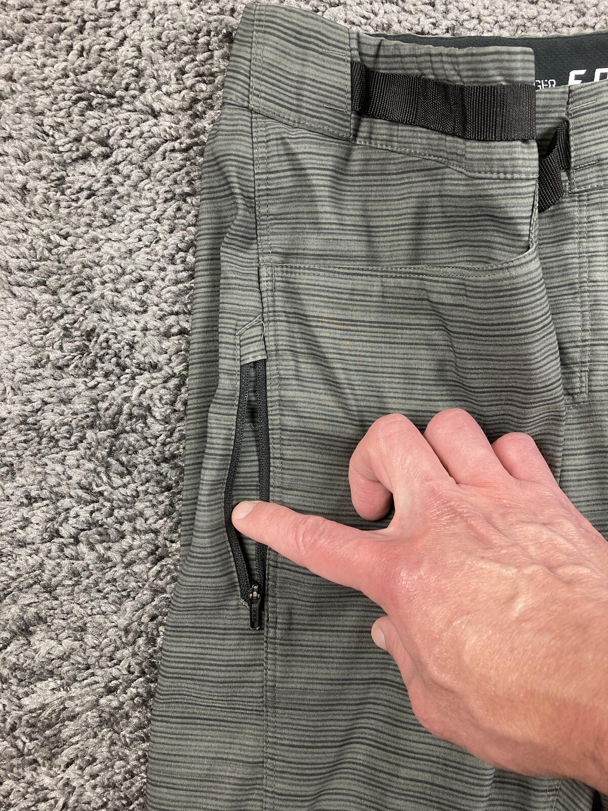 Fox Racing Ranger Cargo Mountain Bike Shorts Mens Gray Heather Zip Pocket Sz 32