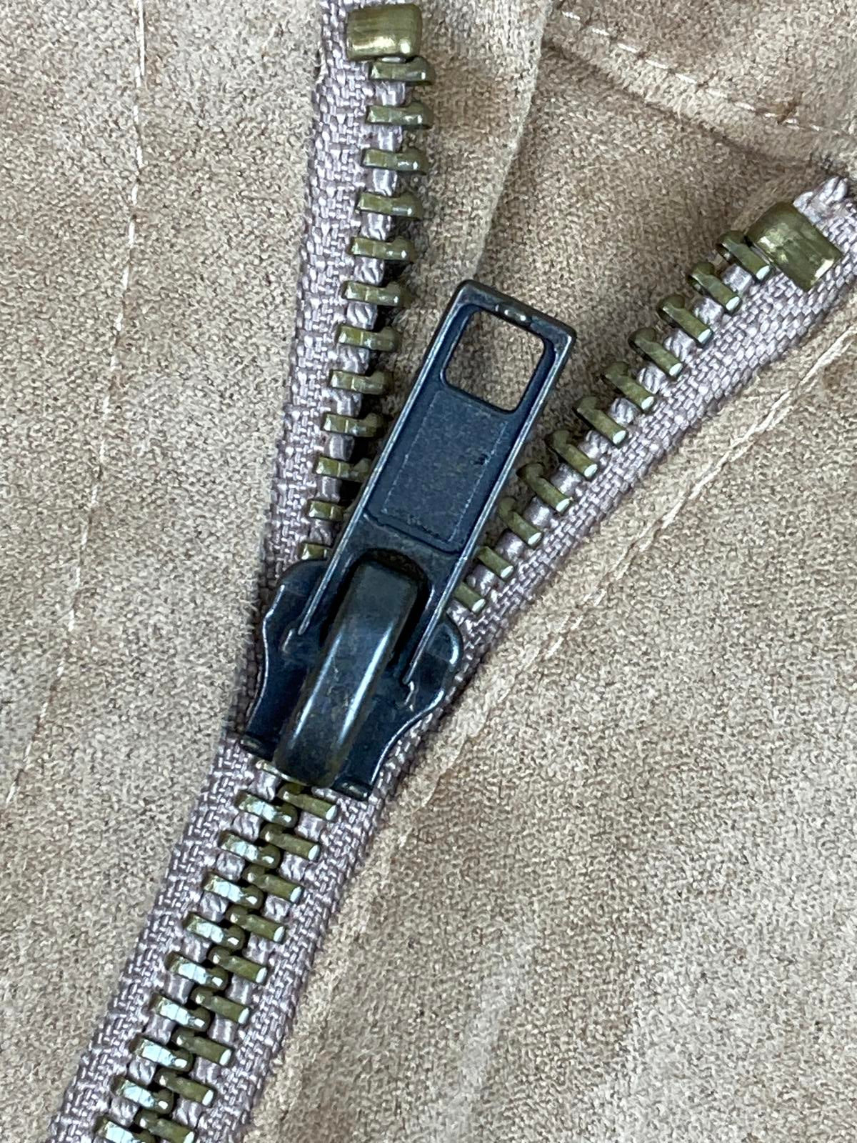 Mote Anthropologie Faux Suede Women's Asymmetrical Zip Jacket Tan Size Medium