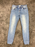 Pistola Arielle High Rise Skinny Ankle Jeans Light Blue Wash Stretch Denim Sz 27