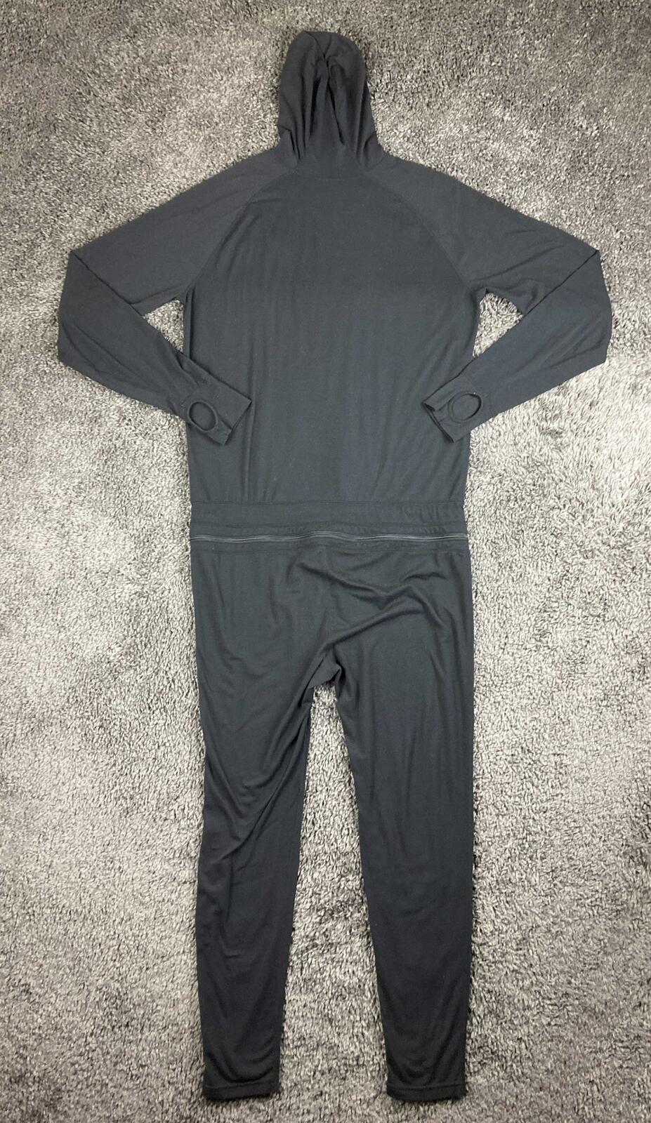 Airblaster Classic Ninja Suit Mens Black One Piece Base Layer Hooded Ski Snow L