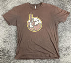 San Diego Padres Friar Logo Brown T-Shirt Mens Next Level MLB Baseball Sz XL