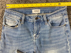 Pistola Arielle High Rise Skinny Ankle Jeans Light Blue Wash Stretch Denim Sz 27