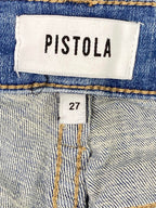 Pistola Arielle High Rise Skinny Ankle Jeans Light Blue Wash Stretch Denim Sz 27