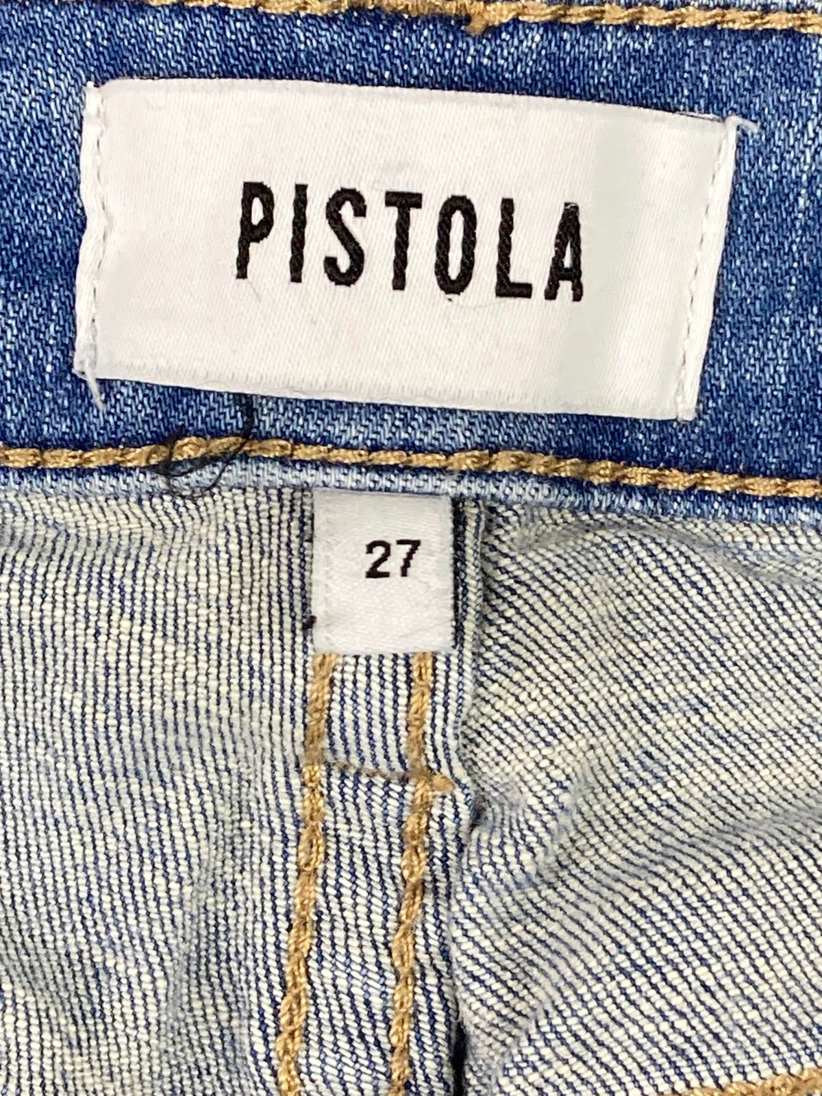Pistola Arielle High Rise Skinny Ankle Jeans Light Blue Wash Stretch Denim Sz 27