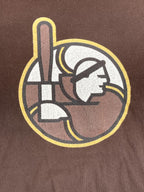 San Diego Padres Friar Logo Brown T-Shirt Mens Next Level MLB Baseball Sz XL