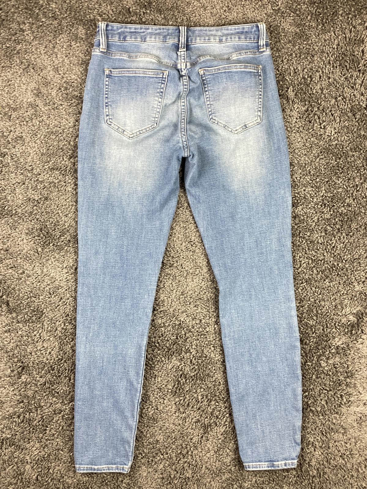 Pistola Arielle High Rise Skinny Ankle Jeans Light Blue Wash Stretch Denim Sz 27