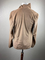 Mote Anthropologie Faux Suede Women's Asymmetrical Zip Jacket Tan Size Medium