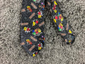 M&M’s Characters Necktie Black Novelty Colorful Graphic Print Polyester