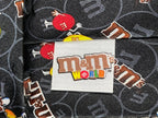 M&M’s Characters Necktie Black Novelty Colorful Graphic Print Polyester