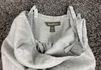 Tommy Bahama 100% Linen Midi Dress Womens Gray Smocked Back hi-lo Strappy Sz XS