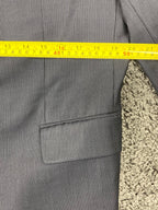 Hugo Boss Wool Jacket Men’s Super 100 Pinstripe Blazer Gray Size 40R