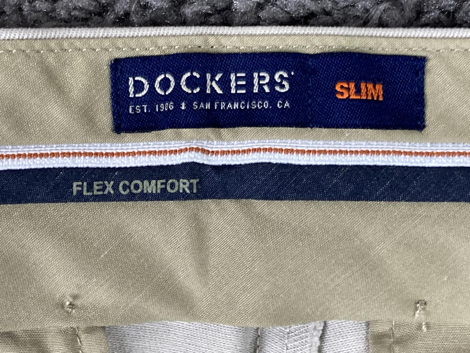 Dockers Signature Khaki Slim Fit Pants Beige Stone Flex Comfort 30x30 NWT