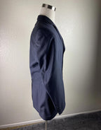 Hugo Boss Wool Jacket Men’s Super 100 Pinstripe Blazer Gray Size 40R