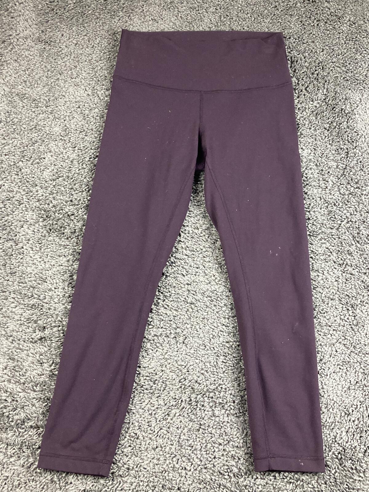 Lululemon Leggings Womens Plum Purple High Rise Yoga Pants Pocket Inseam 26 Sz 8