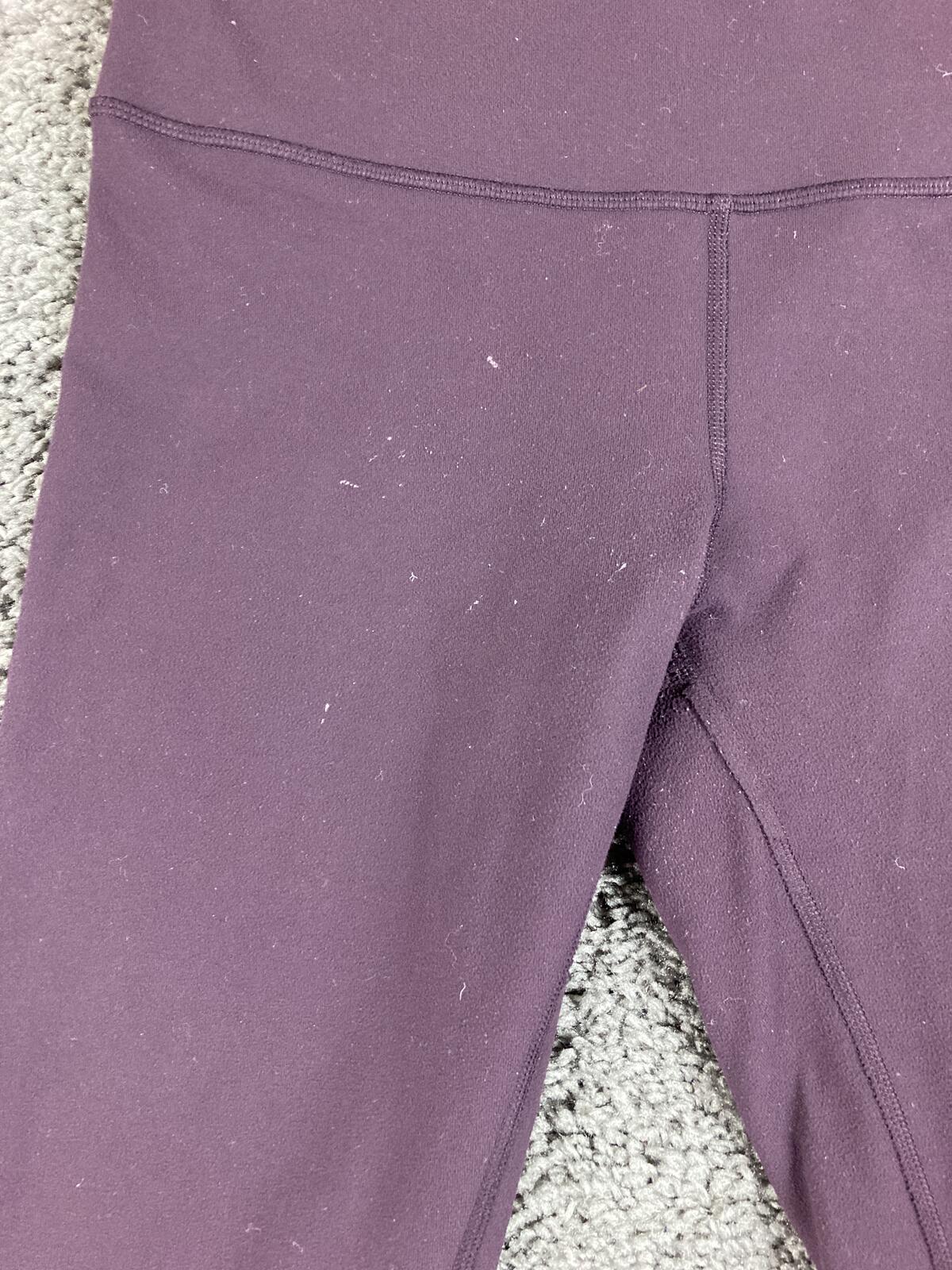 Lululemon Leggings Womens Plum Purple High Rise Yoga Pants Pocket Inseam 26 Sz 8