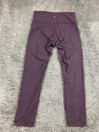 Lululemon Leggings Womens Plum Purple High Rise Yoga Pants Pocket Inseam 26 Sz 8