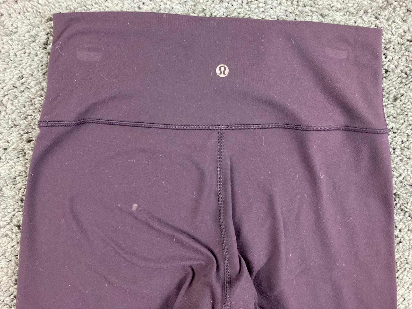 Lululemon Leggings Womens Plum Purple High Rise Yoga Pants Pocket Inseam 26 Sz 8