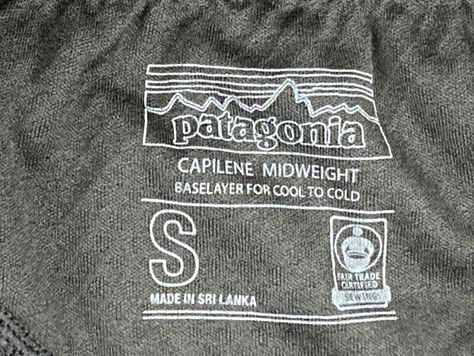 Patagonia Capilene Midweight Baselayer Pants Mens Black Thermal Leggings Sz S