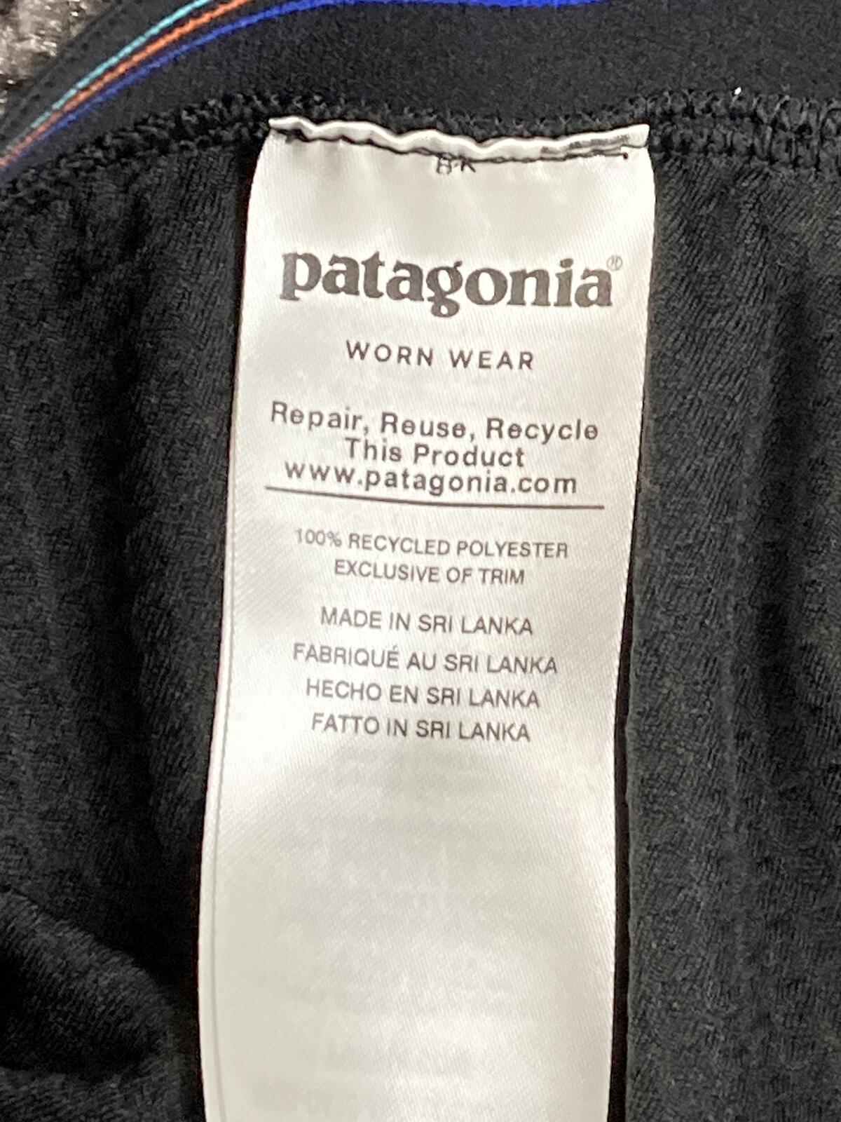 Patagonia Capilene Midweight Baselayer Pants Mens Black Thermal Leggings Sz S