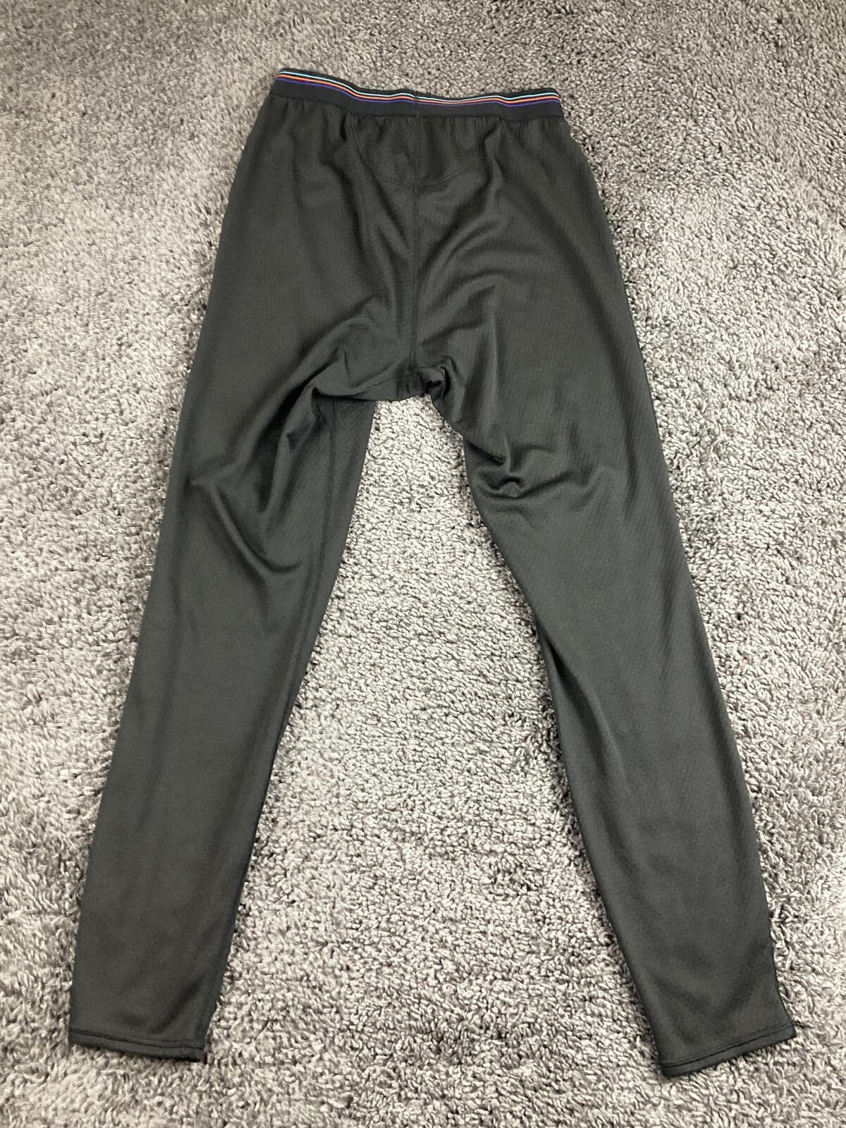 Patagonia Capilene Midweight Baselayer Pants Mens Black Thermal Leggings Sz S
