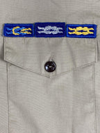 Vintage Boy Scouts of America BSA Uniform Shirt Assistant Scoutmaster 255 Tan XL