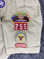 Vintage Boy Scouts of America BSA Uniform Shirt Assistant Scoutmaster 255 Tan XL
