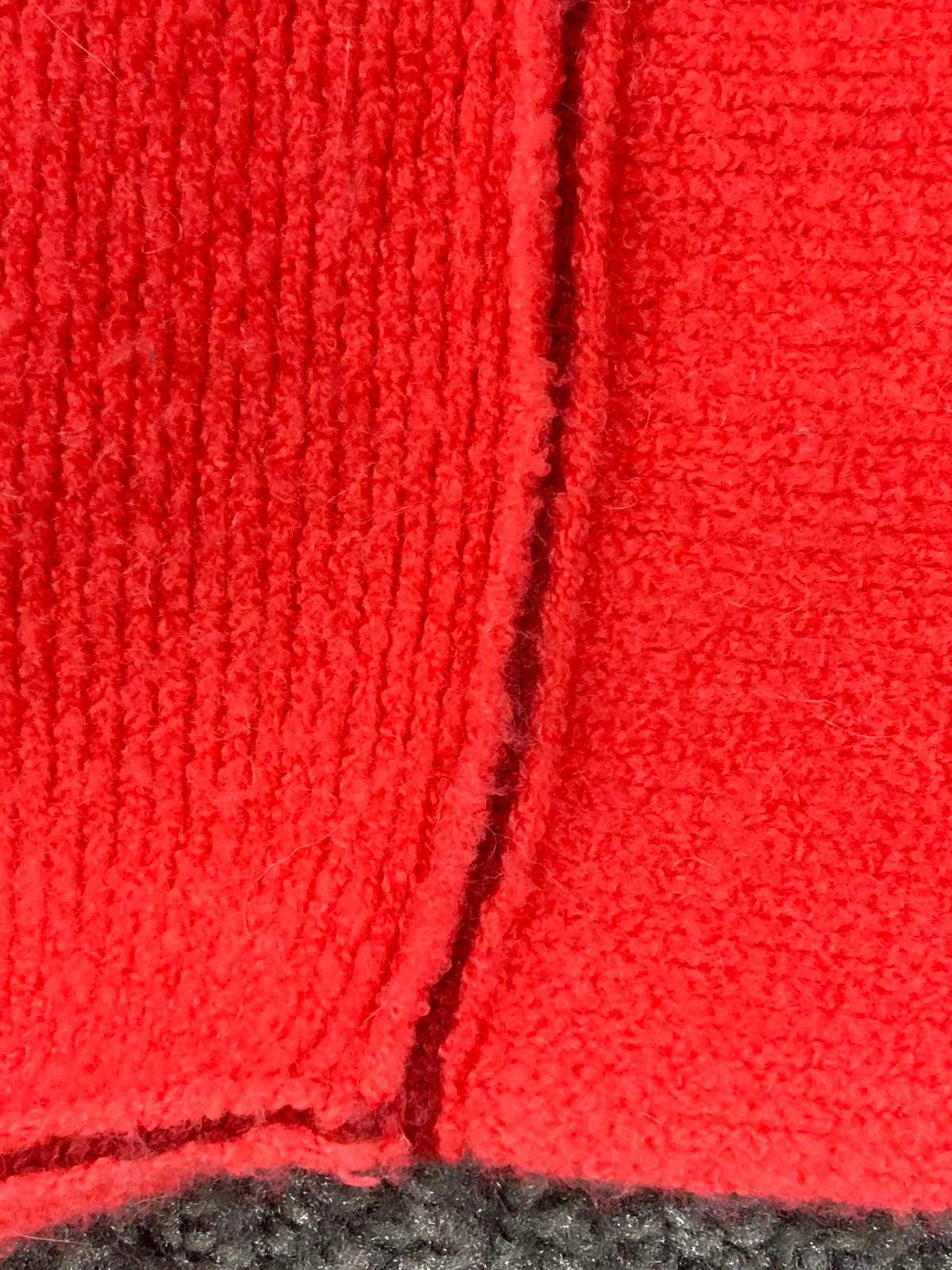 MOTH by Anthropologie Sweater Red Alpaca Wool Blend Short Sleeve Women M