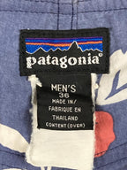 Vintage Patagonia Blue Hibiscus Wavefarer Board Shorts Swim Trunks Floral VTG 36