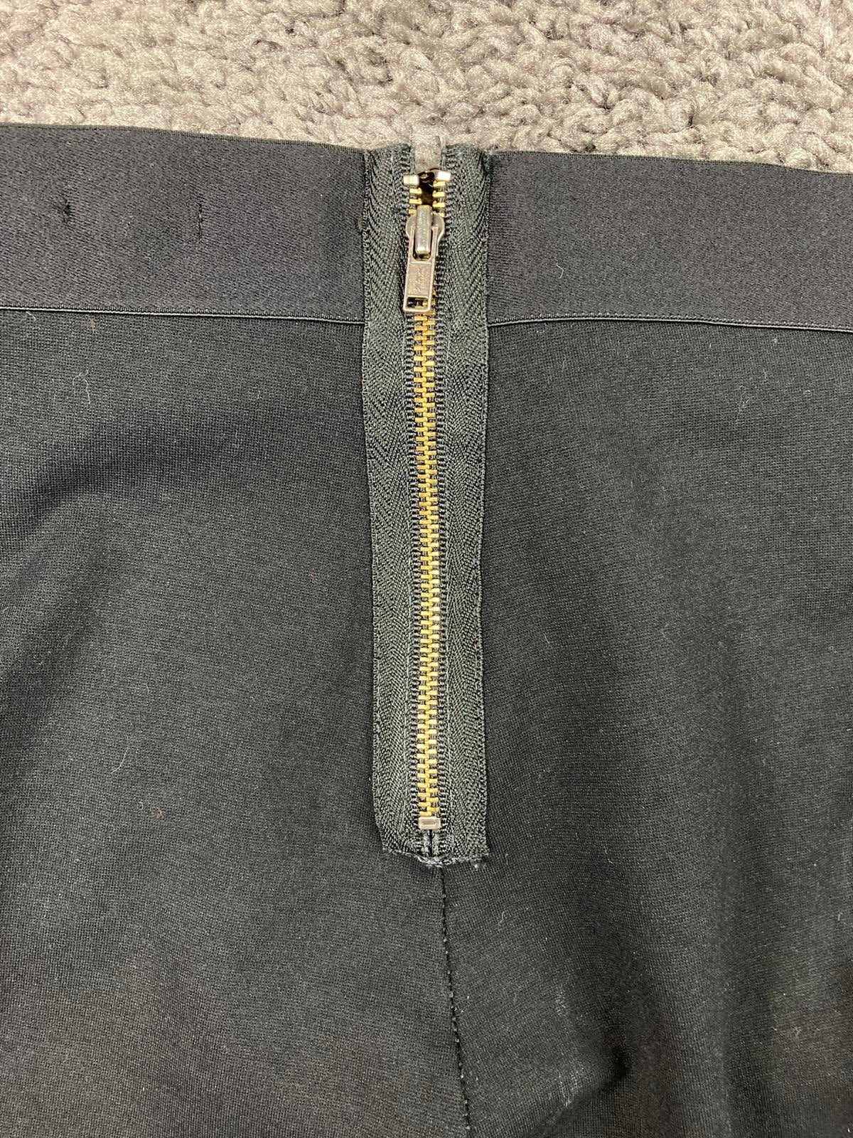 J. Crew Pixie Pant  Black Ponte Knit Back Zip Skinny Legging Work Stretch Sz 10R