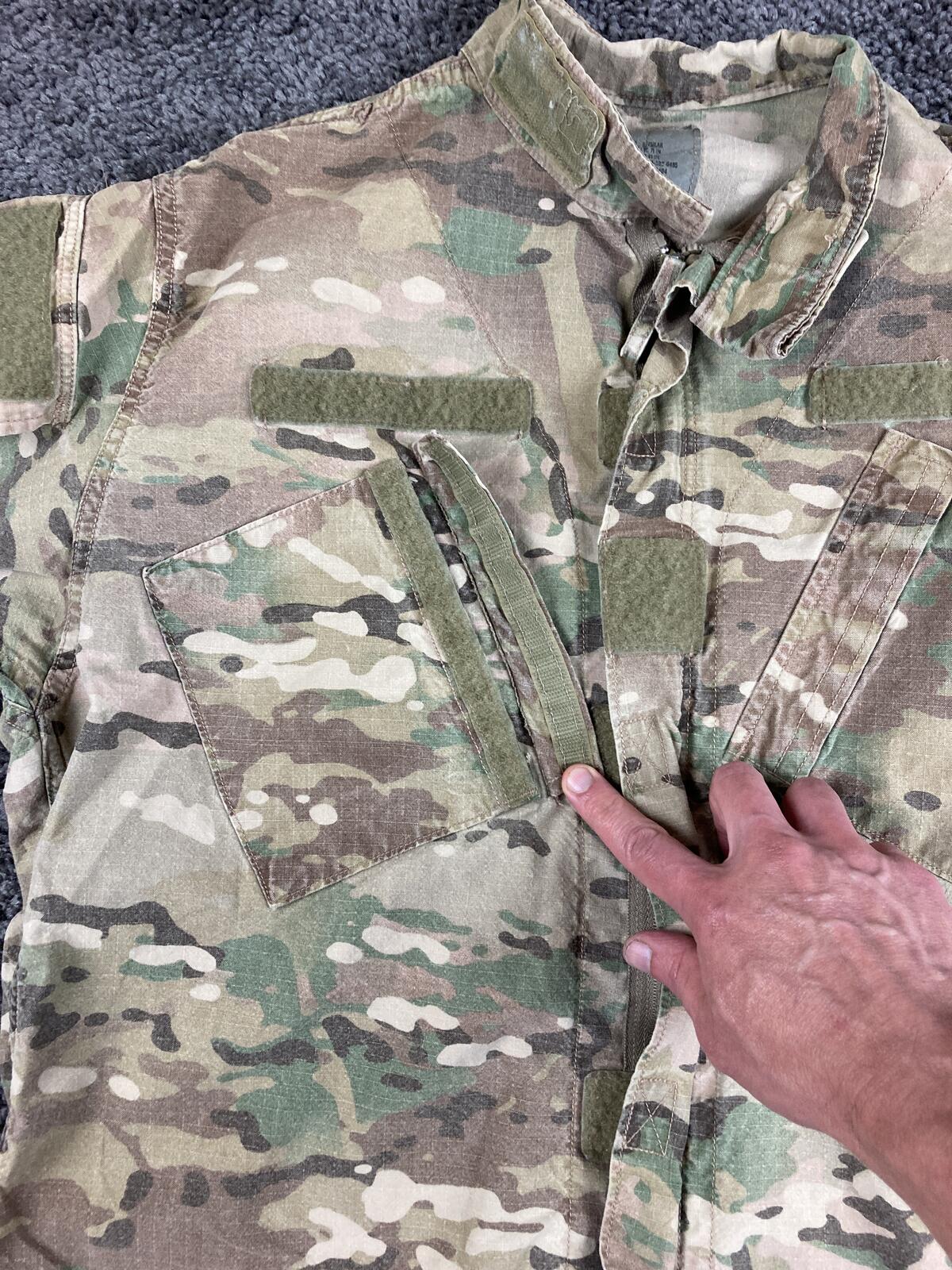 US Army OCP Combat Coat Mens Regular Multicam Camo Jacket FR Sz Medium