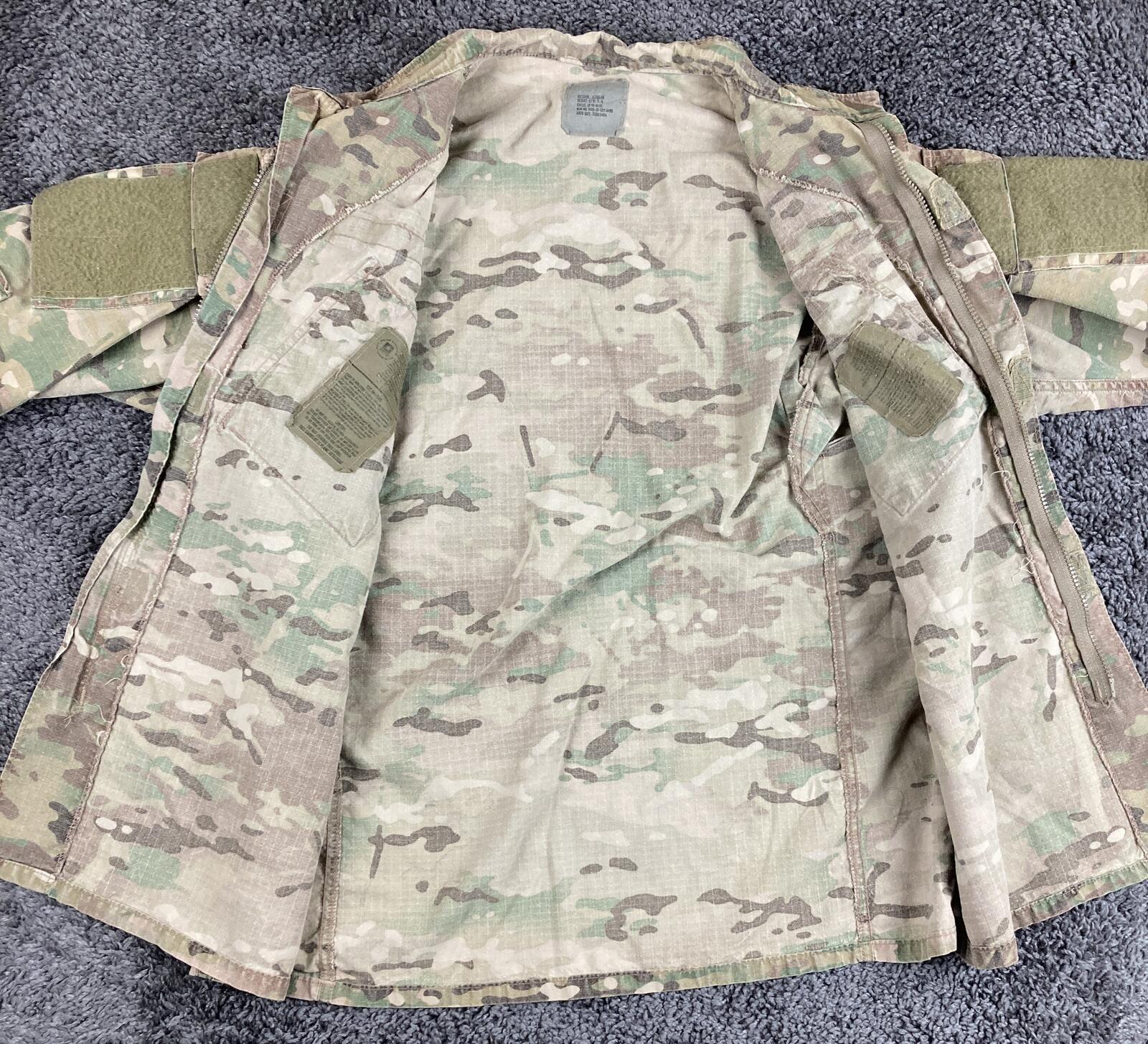 US Army OCP Combat Coat Mens Regular Multicam Camo Jacket FR Sz Medium