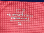 Vineyard Vines Sankaty Performance 1/4 Zip Pullover Mens Sailors Red Golf Top XL