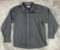 Panhandle Slim Black Western Pearl Snap Long Sleeve Dress Shirt Tuxedo Pleats XL