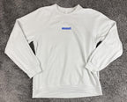 Absolut Vodka Sweatshirt Mens Light Gray Fleece Crewneck Pullover Sweater Sz XL
